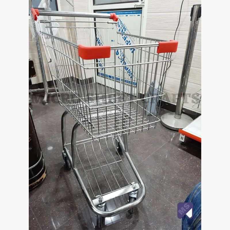 Stainless Steel Shopping Trolley In Araria