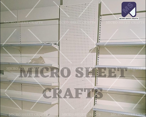 Micro Sheet Slat Wall Shop Display Racks